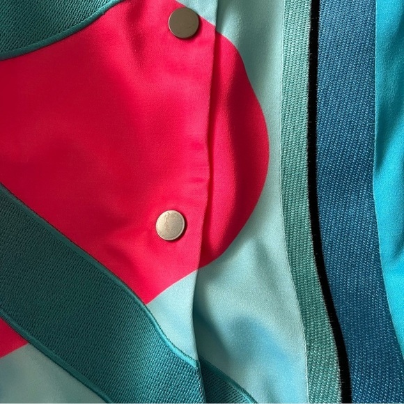 KAWS x MIRA MIKATI sz 40 S White Blue Bomber Jacket Snap Buttons $1895 - Picture 12 of 16